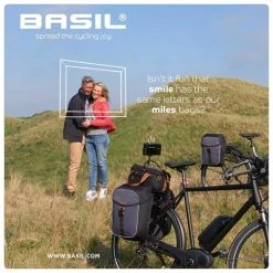 Basil Luggage Bag Miles 7 Liters Grey/black - 17668 -Cycling Clothing Shop basil bagagedragertas miles topcase 7l zwart 17668 8 169936 20220901162510
