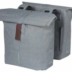 Basil Double Bicycle Bag City 28-32 Liters Grey - 18072