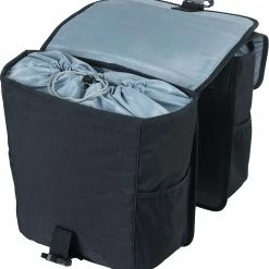 Basil Double Bicycle Bag Go 32 Liters Black - 17654 -Cycling Clothing Shop basil dubbele fietstas go 32l zwart 17654 5 121397 20220620145302