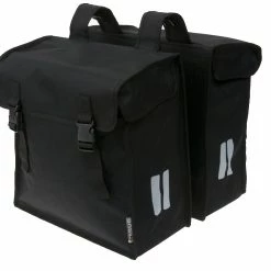 Basil Double Bicycle Bag Mara XXL 47L Black