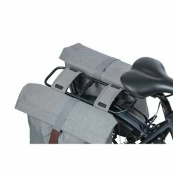 Basil Double Bicycle Bag City 28-32 Liters Grey - 18072 -Cycling Clothing Shop basil fietstas dubbel city 28 32 liter polyester grijs 7 483701 1603736643