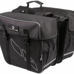 M-Wave Double Bicycle Bag Amsterdam 30L Black / Gray