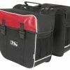 M-Wave Double Bicycle Bag Amsterdam 30L Red -Cycling Clothing Shop m wave dubbele fietstas amsterdam zwart rood 102342