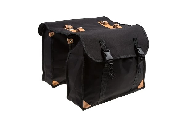 Falkx Double Pannier Retro29 Litres Black 2 Falkx Double Pannier Retro29 Litres Black