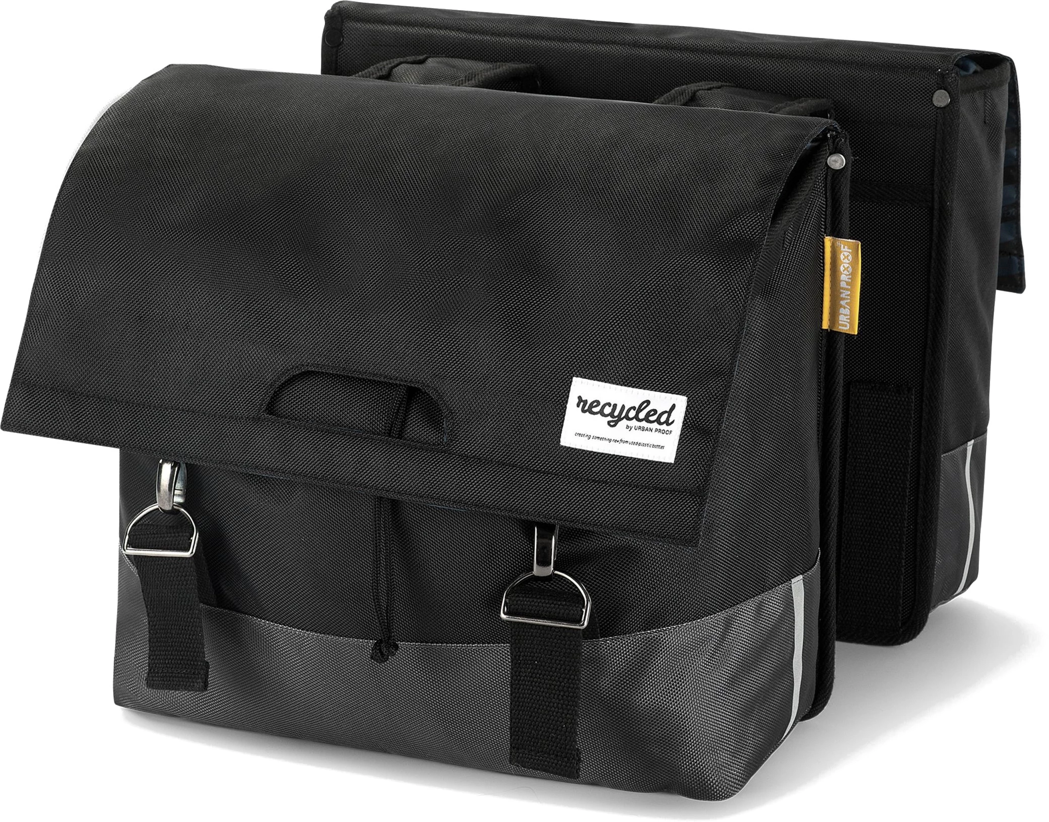 Urban Proof Double Bicycle Bag Recycled 40 Liters Black/gray